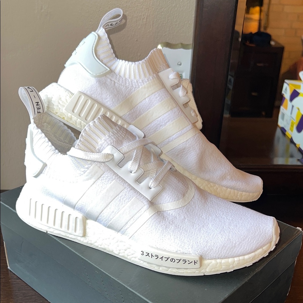 Adidas NMD_R1 PK Boost White Lifestyle shoe